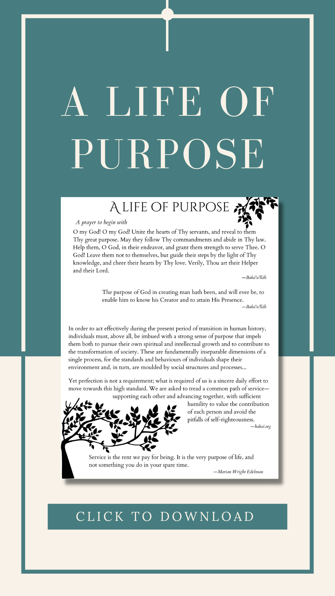 A Life of Purpose | Simple Strand of Love